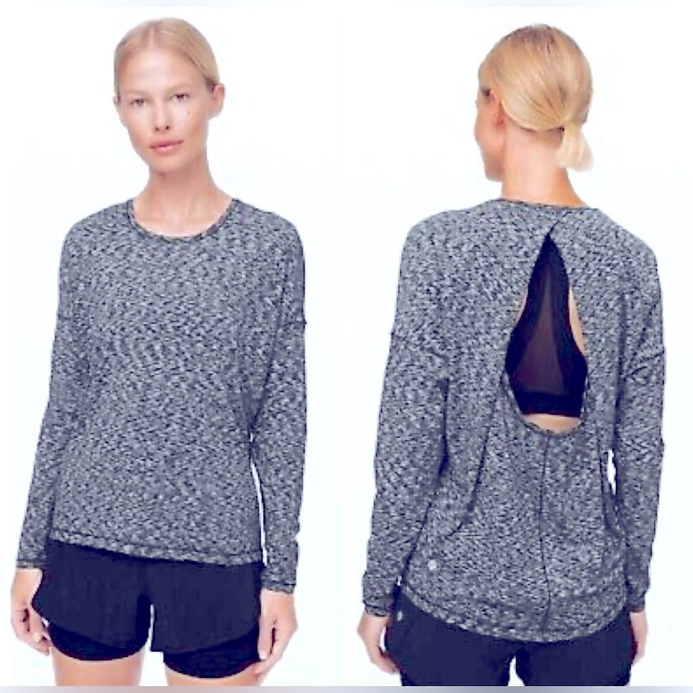 Lululemon Get Set Long Sleeve
Spaced Out Space Dye Black White
Size 4